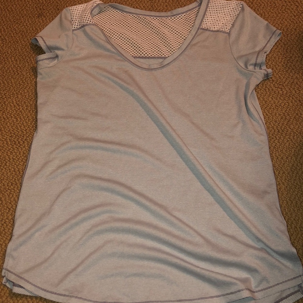Grey striped Zella short sleeve